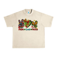 Sandshell peace love fiesta ado Urban Heavy Tee - AdoDesignShop