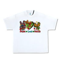 White peace love fiesta ado Urban Heavy Tee - AdoDesignShop