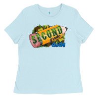 Baby Blue second grade dude Ladies Tee - RanaPortraitStore