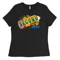 Black second grade dude Ladies Tee - RanaPortraitStore