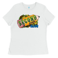 White second grade dude Ladies Tee - RanaPortraitStore