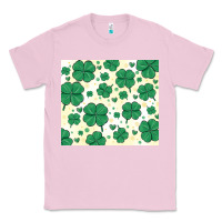 Bubblegum Pink st patrick clover Classic Tee - MaliasSmallBusiness