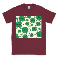 Burgundy st patrick clover Classic Tee - MaliasSmallBusiness