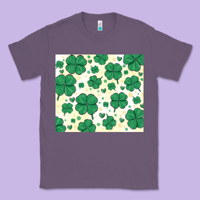 St Patrick Clover Classic Tee Designed By Maliassmallbusiness