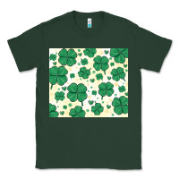 Sports Green st patrick clover Classic Tee - MaliasSmallBusiness