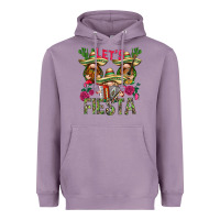 Lavender Let's Fiesta with gnomes Heavyweight Hoodie - NancyCooperArtShop