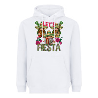 White Let's Fiesta with gnomes Heavyweight Hoodie - NancyCooperArtShop