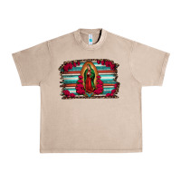 French Oak lady of guadalupe serape and roses Urban Heavy Tee - Jasminsmagicworld