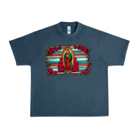 Midnight Navy lady of guadalupe serape and roses Urban Heavy Tee - Jasminsmagicworld