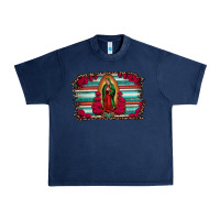 Navy lady of guadalupe serape and roses Urban Heavy Tee - Jasminsmagicworld