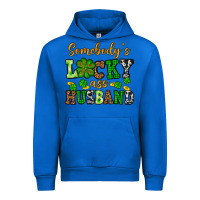 Cobalt St. Patrick's Somebody's lucky as husband Urban Hoodie - OliviaCreatesArt
