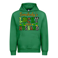 Emerald St. Patrick's Somebody's lucky as husband Urban Hoodie - OliviaCreatesArt