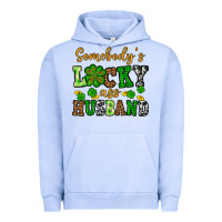 Pigment Grape Ice St. Patrick's Somebody's lucky as husband Urban Hoodie - OliviaCreatesArt