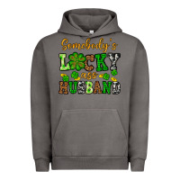 Pigment Tornado St. Patrick's Somebody's lucky as husband Urban Hoodie - OliviaCreatesArt