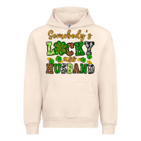 Sandshell St. Patrick's Somebody's lucky as husband Urban Hoodie - OliviaCreatesArt