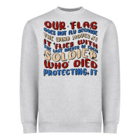 Heather Grey our flag Heavyweight Sweatshirt - MaliasSmallBusiness