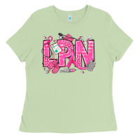 Matcha Breast Cancer LPN Licensed Practical Nurse Ladies Tee - texasbilliewilder