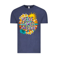 Vintage Denim Here comes the sun Vintage Tee - NancyCooperArtShop