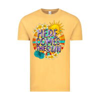 Vintage Mustard Here comes the sun Vintage Tee - NancyCooperArtShop