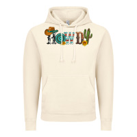 Vintage Artic howdy with cowboy hat and cactus Vintage Hoodie - Artiststas