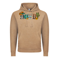 Vintage Coffee howdy with cowboy hat and cactus Vintage Hoodie - Artiststas