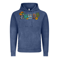 Vintage Denim howdy with cowboy hat and cactus Vintage Hoodie - Artiststas