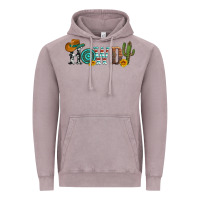 Vintage Zinc howdy with cowboy hat and cactus Vintage Hoodie - Artiststas