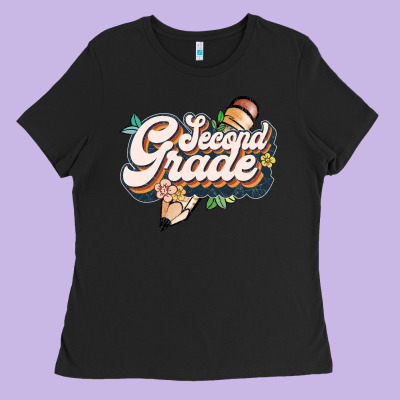 Second Grade Ladies Tee Designed By Jahusdesignshop