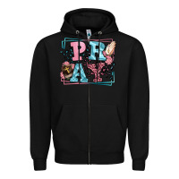 Black Pray leopard frame Zipper Hoodie - LillyAllenDesigns