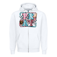 White Pray leopard frame Zipper Hoodie - LillyAllenDesigns