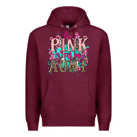 Burgundy The pink is for my Aunt Cancer Awareness Premium Hoodie - HowdyJamesFarm