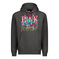 Charcoal Heather The pink is for my Aunt Cancer Awareness Premium Hoodie - HowdyJamesFarm