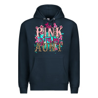 Navy The pink is for my Aunt Cancer Awareness Premium Hoodie - HowdyJamesFarm