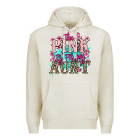 Oatmeal Heather The pink is for my Aunt Cancer Awareness Premium Hoodie - HowdyJamesFarm