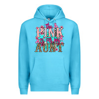 Ocean Blue The pink is for my Aunt Cancer Awareness Premium Hoodie - HowdyJamesFarm