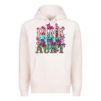 Pale Pink The pink is for my Aunt Cancer Awareness Premium Hoodie - HowdyJamesFarm