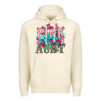 Sandshell The pink is for my Aunt Cancer Awareness Premium Hoodie - HowdyJamesFarm