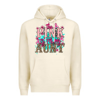 Tofu The pink is for my Aunt Cancer Awareness Premium Hoodie - HowdyJamesFarm