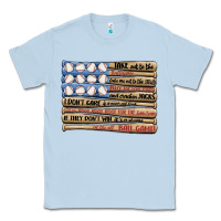 Dusty Blue baseball ballgame Classic Tee - MaliasSmallBusiness