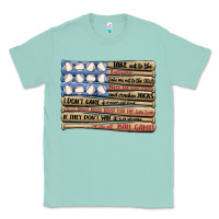 Seafoam baseball ballgame Classic Tee - MaliasSmallBusiness