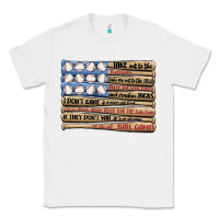White baseball ballgame Classic Tee - MaliasSmallBusiness