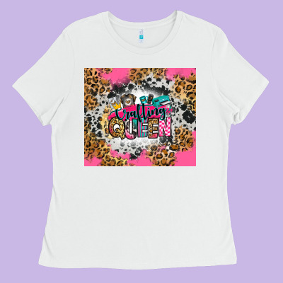 Crafting Queen Ladies Tee Designed By Zillion Design Studio