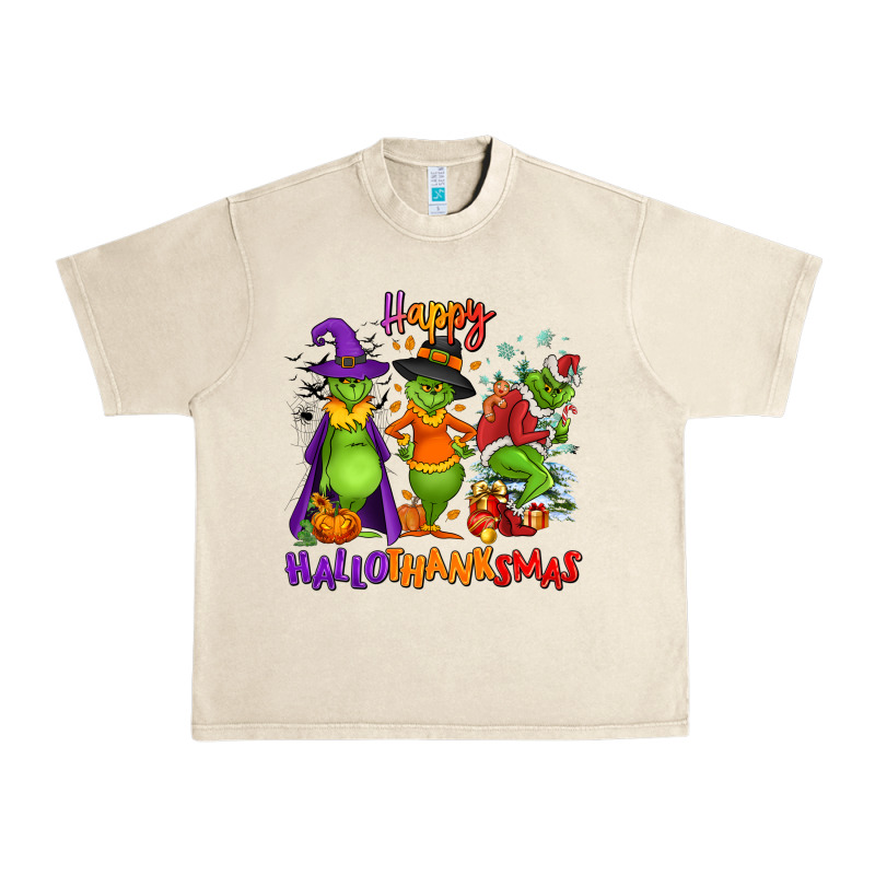 Happy Hallothanksmas Urban Heavy Tee by NancyCooperArtShop | Teevron
