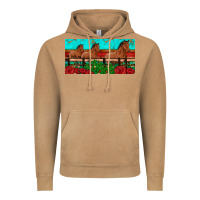 Vintage Camel horses roses ann cactuses license plate Vintage Hoodie - Artiststas