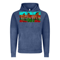 Vintage Denim horses roses ann cactuses license plate Vintage Hoodie - Artiststas