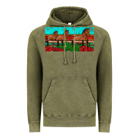 Vintage Olive horses roses ann cactuses license plate Vintage Hoodie - Artiststas