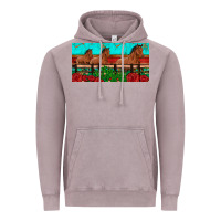 Vintage Zinc horses roses ann cactuses license plate Vintage Hoodie - Artiststas