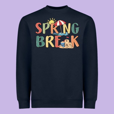 Spring Break Heavyweight Sweatshirt Designed By Maliassmallbusiness