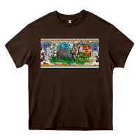 Chocolate Brown love texas armadillo license plate Heavy Core Tee - BarkalooDesign