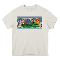 Cream love texas armadillo license plate Heavy Core Tee - BarkalooDesign